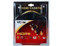 картинка Кабель HDMI A(M) - A(M) VCom {20.0м, v1.4, 4K/3D/Eth, блистер, черный, позол. контакты, ферр.кольца} от магазина Wizard Co.