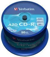 картинка Диск CD-R Verbatim 700Mb 52x DataLife Cake Box (100шт) 43411 от магазина Wizard Co.